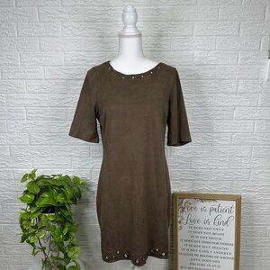 Women's Level 99 dress size large brown velvet
